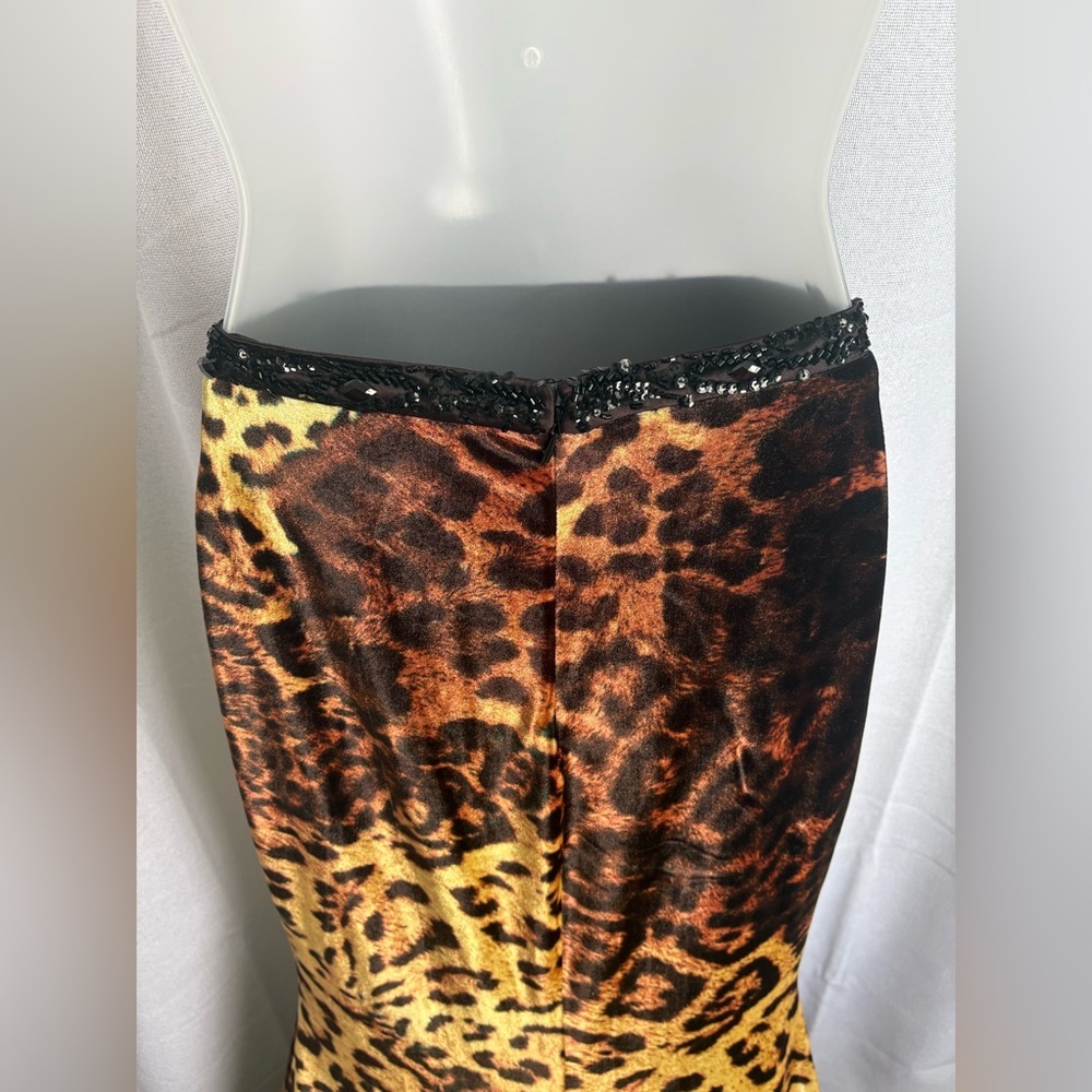 MacDuggal Leopard Print Prom Formal Beaded Animal SKIRT ONLY! Two piece 0313‎ - Picture 6 of 12